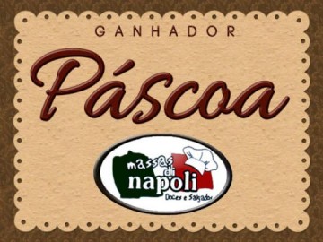 Confira a ganhadora da promoo de pscoa da Massas di Npoli