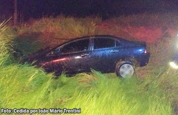 Capotamento deixa dois feridos pr�ximo a Tup�