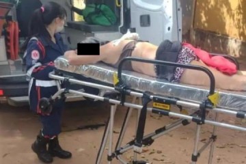 Mulher leva facada nas costas durante briga e � socorrida com urg�ncia em Ara�atuba