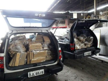 Pol�cia incinera 534 quilos de maconha apreendidos em Adamantina