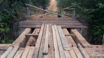 Propriet�rios pedem reparos em ponte na estrada do Negrinha