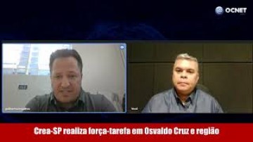 V�DEO: CREA-SP faz for�a tarefa de fiscaliza��o na regi�o de Osvaldo Cruz