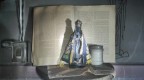 Imagem de Nossa Senhora Aparecida e Bblia ficam intactas aps incndio em loja do comrcio de Osvaldo Cruz