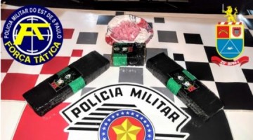 For�a T�tica da PM prende rapaz de 19 anos em Luc�lia acusado por tr�fico de drogas