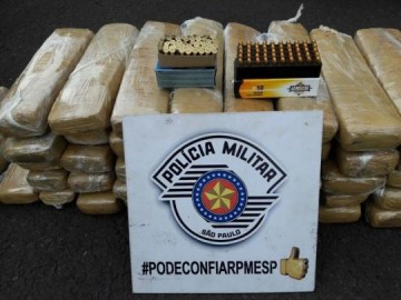Motorista � preso com carga de maconha e muni��es ap�s abordagem na Rodovia Raposo Tavares
