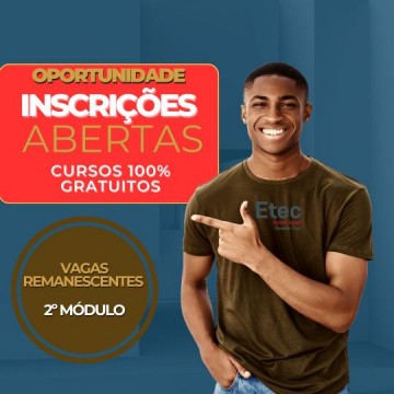 Etec Amim Jundi abre inscri��es para vagas remanescentes em cursos t�cnicos