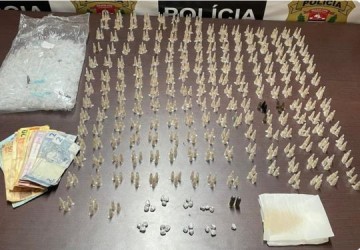 Pai vai ajudar o filho traficante e fam�lia � presa em Rin�polis