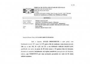 Justia de Osvaldo Cruz condena ex-Prefeito Mazucato por injria