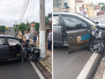 Ex-secret�ria de Sa�de de Osvaldo Cruz e pr�-candidata a deputada estadual, Renata Coneglian, sofre acidente em Pomp�ia