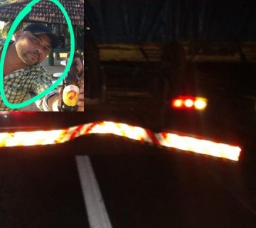 Motoqueiro bate na traseira de caminh�o e morre no Jangad�o