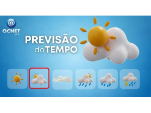 Previs�o para Osvaldo Cruz aponta quinta-feira quente e com chuva � tarde