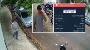 Moto � furtada no centro de Adamantina