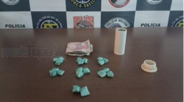 For�a T�tica prende homem com entorpecentes em Tup�