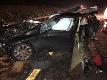 Acidente na Rodovia Assis Chateaubriand deixa 4 v�timas, sendo uma fatal