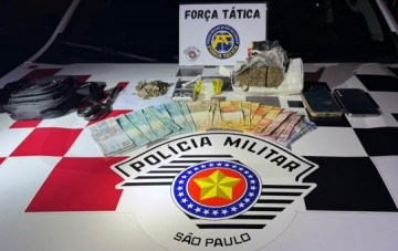 Pol�cia Militar prende homem por tr�fico de drogas em Adamantina e apreende menor