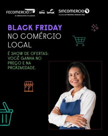 Com�rcio de Osvaldo Cruz ter� hor�rio especial para a Black Friday