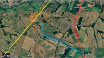 Obra interdita vicinal do C�rrego da On�a em Parapu�