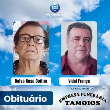Portal Ocnet informa os falecimentos desta sexta-feira (17/01/2025)