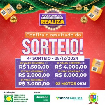ACEOC divulga �ltimos ganhadores de sua promo��o anual