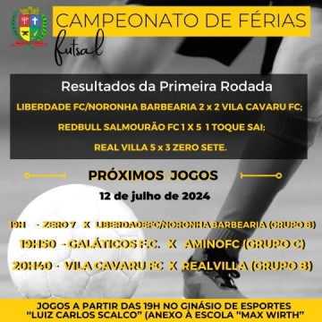 Rodada de Abertura do Campeonato de Futsal tem vit�rias e empate