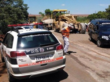 Parapu�: funcion�rio morre atropelado por recicladora de asfalto