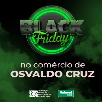 Comrcio de Osvaldo Cruz tem horrio especial quinta e sexta-feira para o Black Friday