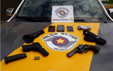 Fiscaliza��o encontra armas de fogo e muni��es durante abordagem a ve�culo na Rodovia Raposo Tavares