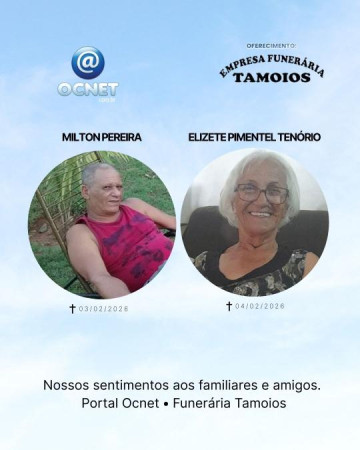 Portal Ocnet informa os falecimentos de ter�a-feira (3) e quarta-feira (4)