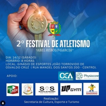 Conjunto Esportivo Jubileu de Ouro recebe o 2� Festival de Atletismo Abel Rebolo Garcia no s�bado, 14