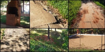Morador denuncia situao de abandono no Parque Abel Rebollo Garcia, na sada para Sagres