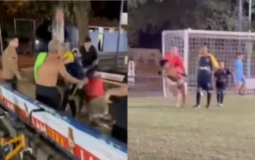 Fam�lia procura a pol�cia ap�s adolescentes serem agredidos por adultos durante confus�o em clube de Ja�