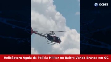 Foragido de cerco em Salmour�o � preso na regi�o da Venda Branca com apoio do helic�ptero �guia da Pol�cia Militar
