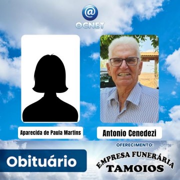 Portal Ocnet informa os falecimentos desta segunda-feira (14/10/2024)