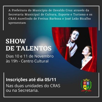 V�DEO: Secretaria de Cultura e CRAS promovem Show de Talentos