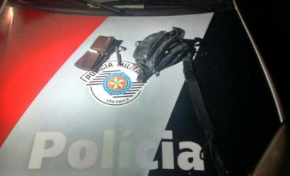 Objetivos roubados de vigia noturno no centro de Adamantina (Foto: Cedida | Polcia Militar)
