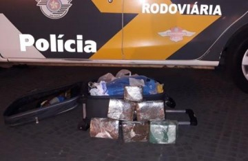 Passageiro � flagrado com tabletes de maconha em mala e alega que entorpecente seria para 'uso pr�prio'