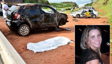 Mulher morre ao ser arremessada para fora de autom�vel em Clementina