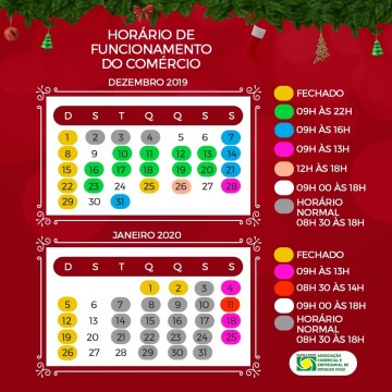 Com�rcio divulga calend�rio de funcionamento � noite em dezembro